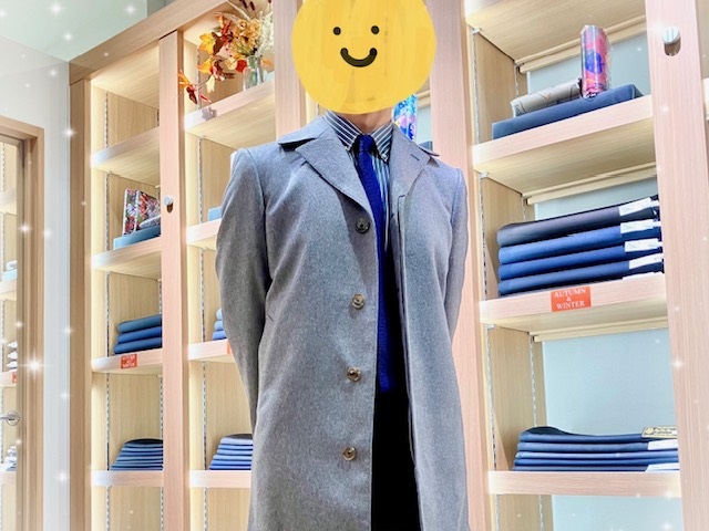 お客様のコートが仕上がりました！🧥ゼニアカシミアコートのライトグレー/自然の香りをいかに再現するか