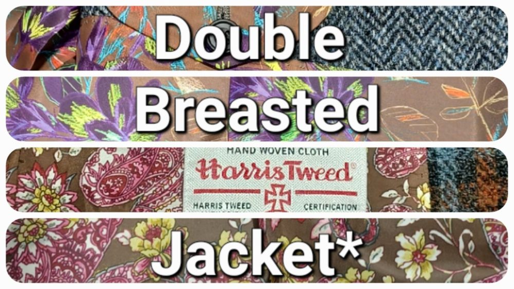 【Harris Tweed】 Double-Breasted Jacket