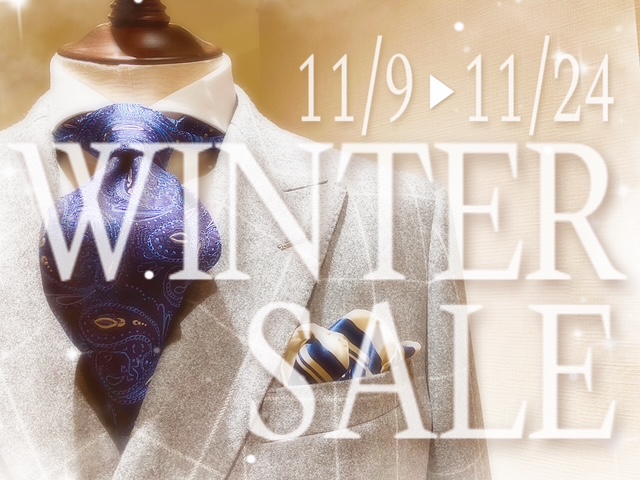 WINTER SALE開催中🍁⛄寒い中ありがとうございます！/ゼニア〝トロフェオ〟第２回入札は今夜迄